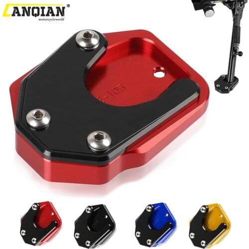 FOR Honda XRV 750 XRV750 RD07 Africa Twin Motorcycle Accessories Aluminum Side Stand Enlarge Plate Kickstand Extension Protector