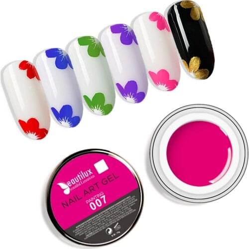 Beautilux Nail Art Painting Gel Tight Dense One Layer Color Soak Off UV LED Salon Nails Design Gels Lacquer Varnish Supply 10g