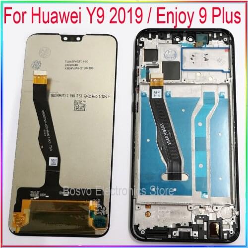 For Huawei Y9 2019 LCD screen display Enjoy 9 Plus with touch with frame assembly Replacement repair parts Original
