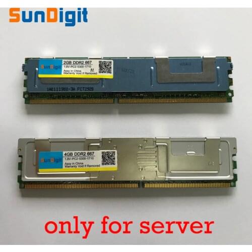 For Hynix DDR2 4GB 2GB DDR2 667MHz PC2-5300 2Rx4 FBD ECC PC2-5300F FB-DIMM RAM Only For Server Memory RAMs Lifetime Warranty