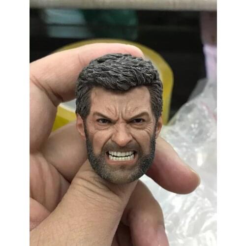 ELEVEN 1/6 Angry Logan Wolverine Head Sculpt Hugh Jackman For 12" Figure
