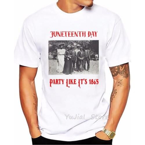 Vintage Tshirt MenS Clothing 2021 Juneteenth My Independence Day Graphic Print T-Shirt Homme Black Boy Melanin T Shirt Hombre