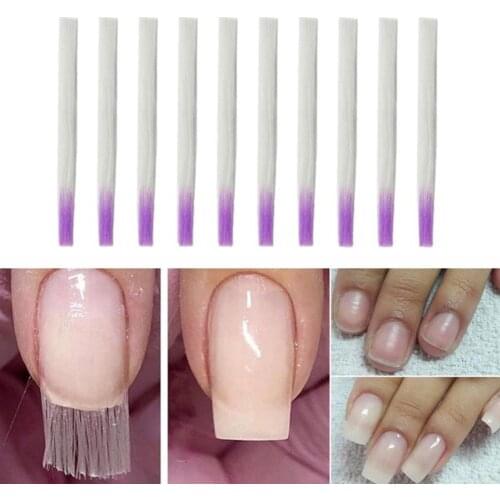 Hot Sale Fiber Glass Nail Extension for UV Gel Building French Manicure Acrylic Fiberglass Nail Forms Salon Tool Tip Accessories