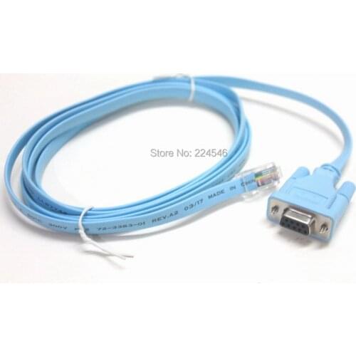 6FT 72-3383-01 Console Cable RJ45 Male TO DB9 Female For Cisco Switch Router