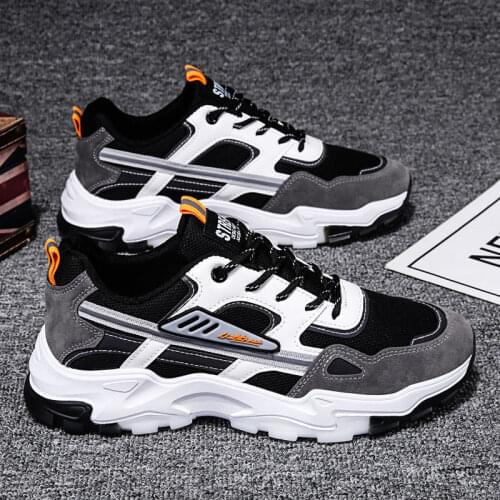 Sports Shoes Men Summer Breathable Mesh Running Shoes Handmade Design Trend Cushioning Soft Bottom All-match Casual Sneakers