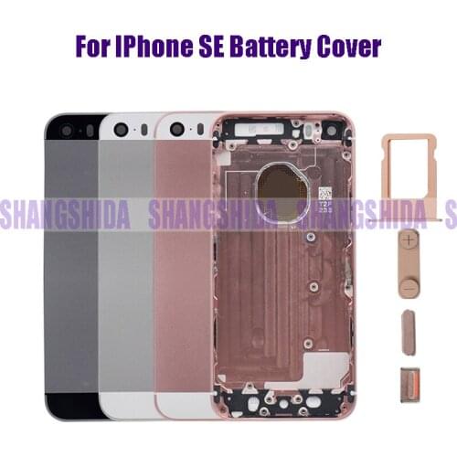 Battery Cover For IPhone SE 5s Back Housing Cover Battery Door Replacment High Quality Repair Parts Brand New