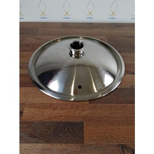 1.5" Bell Lid for tank 350mm diameter with silicone gasket . Stainless steel 304