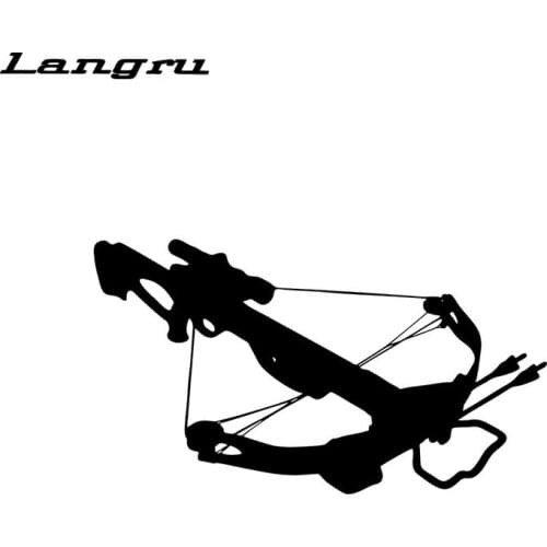 Langru Crossbow Deer Hunting Cartoon Car Sticker Vinyl Car Decals Decorative Accessories Vinyl Decal Jdm