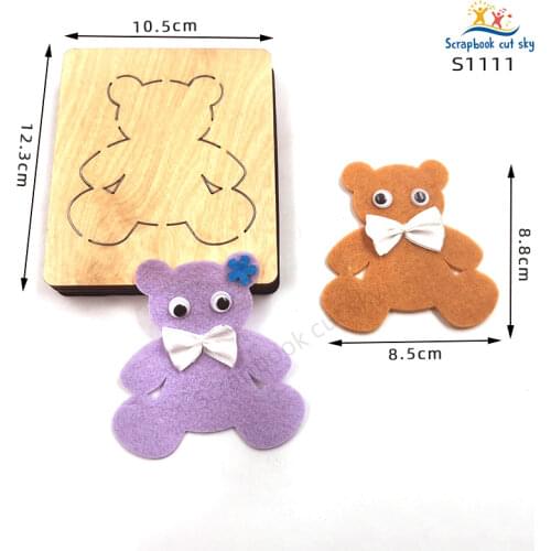 Bears DIY Muyu Wooden Mold Cutting Dies Scrapbook Dies Suitable For Market General Machines