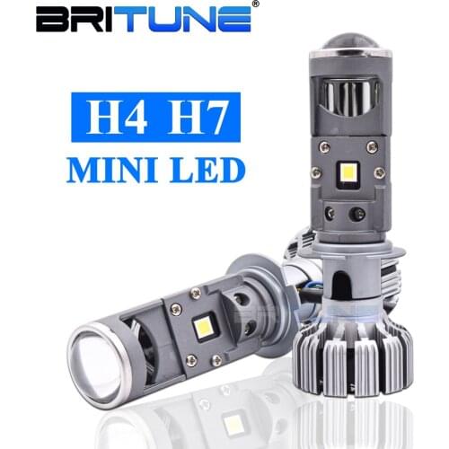 H7 H4 Mini Projector Lens For Automobile Motorcycle High Low Beam LED Conversion Kit Lamp Cut Line Headlight 12V/24V 5500K