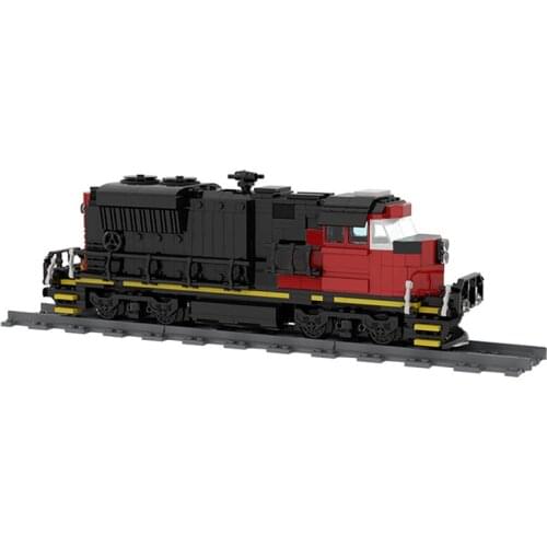 MOC SD70M-2 CN Train Building Blocks High-Tech High Speed Subway Vehicle Bricks Model Assemble Idea Toys For Children Xmas Gifts