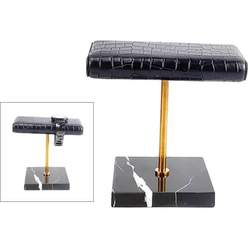 Marble T-Bar Jewelry Bracelet Watch Display Bangle Holder for Countertop