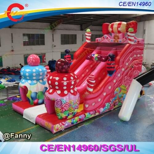 New design 9x5x6m giant inflatable sweet candy slide for kids and adults, commercial rental inflatable jumping slide