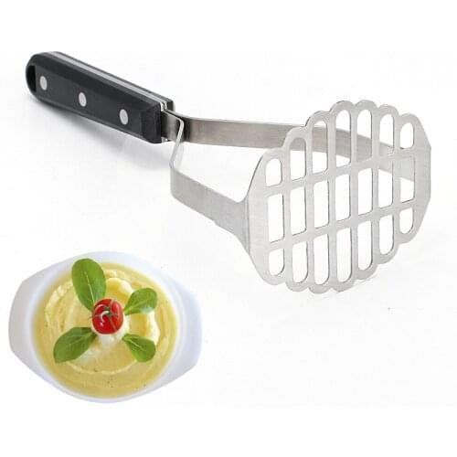 Stainless Steel Potato Pressure Manual Masher Tool Pressure Masher Kitchen Household Food Supplement Pressure Potato Masher