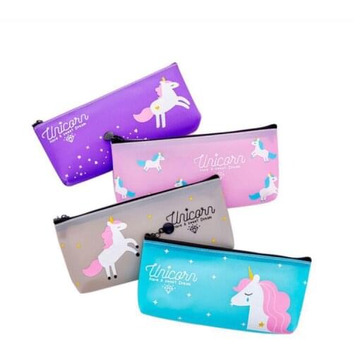New student pencil case cartoon design zipper stationery pencil case school supplies