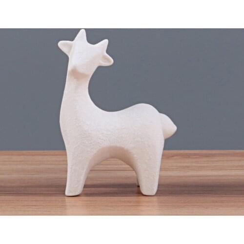 Deer Elk Miniature Resin Animal Figurine Garden Patio Hand Craft Ornament