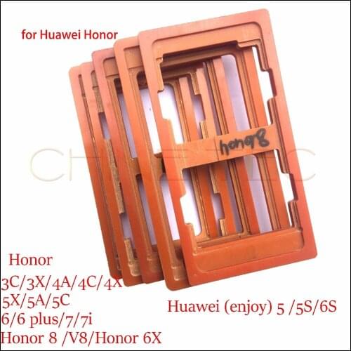PF Glue Mould LCD screen glass Mold Holder oca molds for Huawei Honor 6 6plus 7 7i 8 3X 3C 5A 5X 4X 4A 4C Nova plus 6X V8 V9