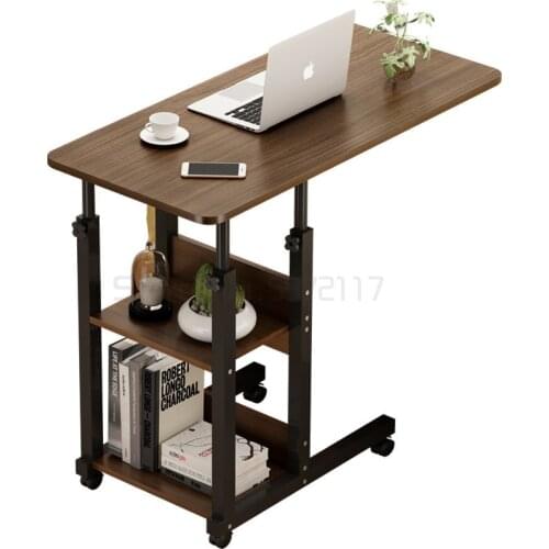 Movable lifting bedside table household notebook computer table dormitory bed desk lazy table