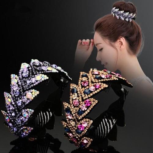 Fashion Meatball Hair Accessories Women Hair Claws Headwear Rhinestone Flower Hairpin Bird Nest Floral Twist Clip