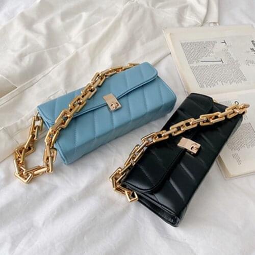 Chain Shoulder Bag Women 2020 Fashion Baguette Bag PU Armpit Bag Pleated Cloud Bag Advanced Handbags Small Ladies Purse Bolsa