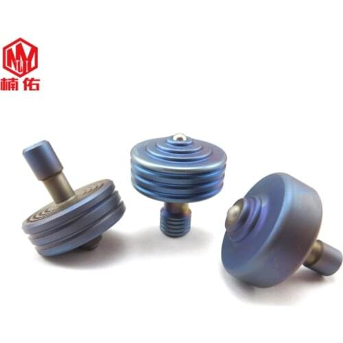 1PC Adult Decompression Gyroscope Titanium Alloy Gyro High Strength Low Resistance Creative Metal Toy Gyro EDC Pocket Tool