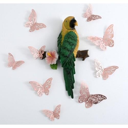 12Pcs/lot Butterfly Metal Texture Paper Birthday Cake Topper Gold 3D Hollow Baking Cake Topper for Weddind Party Cake Decoration