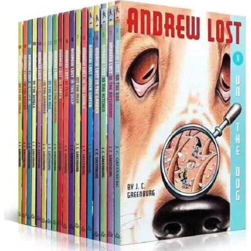 18 Books/Set Andrew Lost Children Interesting Micro world Science Books Kids English Reading Story Book