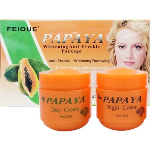 2pcs/set Moisturizing Eliminating Dark Spots Brighten Skin Nourishing For Women Daily Use Whitening Papaya Cream Anti Freckle