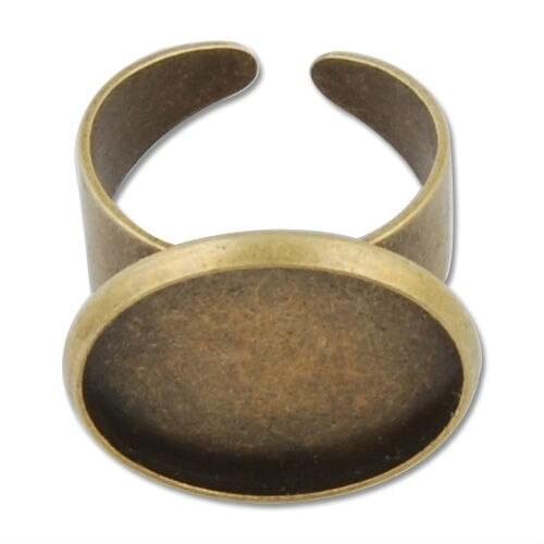 20mm Round Adjustable Antique Bronze plated Ring Setting,bezel ring blank,ring setting,Sold 20pcs/lot--C1700