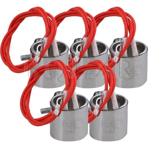 BQLZR 5pcs Stainless Steel 220V 120W Injected Mould Heating Element Band Heater