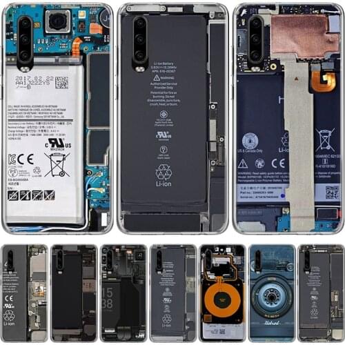 Camera Battery Calculator Phone Case for Huawei P30 P40 P20 P10 Mate 20 10 30 Lite Pro P Smart Z Plus + Art Shell Cover Coque