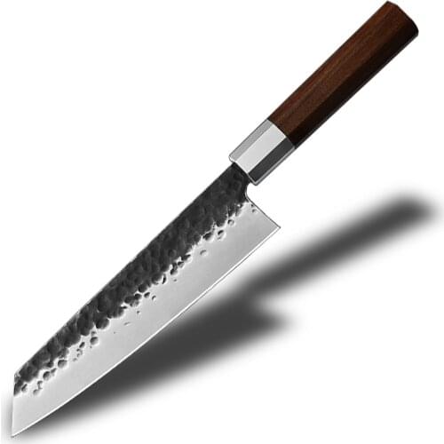 Damascus Steel Damascus Chef Knife 8 Inch Damascus Kitchen Knife Solidified Wood HD