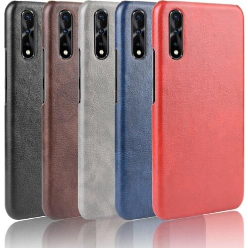 For vivo S1/Z5/V17 Neo Case Vivo S1 Z5 Retro PU Leather Litchi pattern Skin PC Hard Bag Cover For vivo V17 Neo V17Neo Phone Case