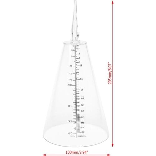 Conical Rain Gauge Plastic Clear Outdoor Home Garden DIY Craft Tool Professional
