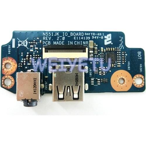 N551JK_IO_ BOARD Audio IO BOARD For ASUS N551J N551JK N551JM N551JM N551JQ N551JX G551J G551JK Laptop motherboard