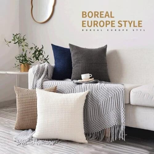 Home sofa throw pillows cushion cover nordic decoracion hogar moderno pillow case 30x50cm 45x45cm 30x50cm pillow cover pink blue