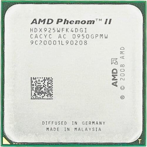 AMD Phenom II X4 925 CPU 2.8GHz/6MB L3 Cache/Socket AM3 Desktop Quad core
