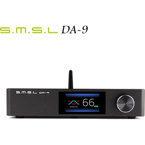 SMSL DA-9 Bluetooth 5.0 Amp APT- X Support DA9 NJW1194 Hi-Res Audio Power Amplifier RCA/XLR/BT input with Remote Control