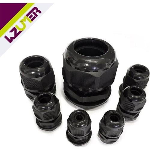 10pcs High Quality IP68 M8/10/12/16/18/20 Waterproof Nylon Cable Gland Waterproof Gasket Plastic Cable Gland