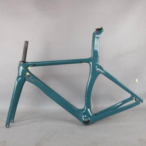 Custom paint new Aero design all black color carbon road bike frame carbon fibre racing bicycle frame700c accept painting