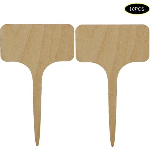 10 Pcs Wooden Plant Sign Tags Plant Labels Markers For Vegetable Flowers Garden Potted Plants