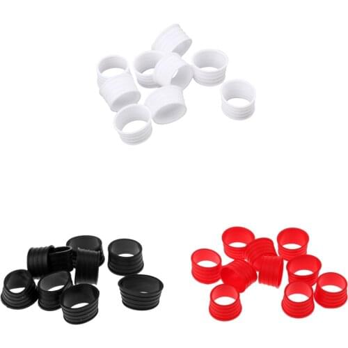 10pcs Absorb Sweat Stretchy Badminton Tennis Squash Racquet Band Grip Ring