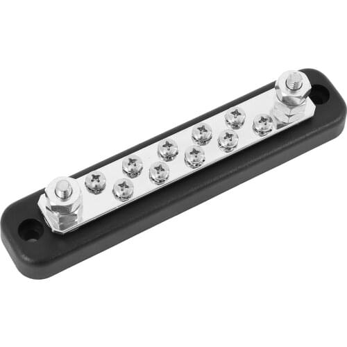 150A DC 130A AC 10-Point Bus Bar Power Distribution Block Car Auto Truck Busbar Terminal Block New