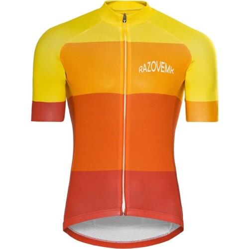 2019 RAZOVEMK cycling Jersey summer racing Maillot Ciclismo Cycling Clothing bike short sleeves Cycling Clothing Bicycle MTB