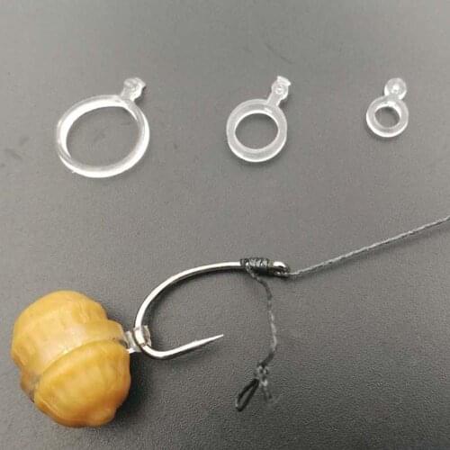 Size 3mm 5mm 8mm 72Pcs Baits Elastic Bands Pellet Rubber Rings For Bait Carp Fishing Transparent Bait Bands Stretcher