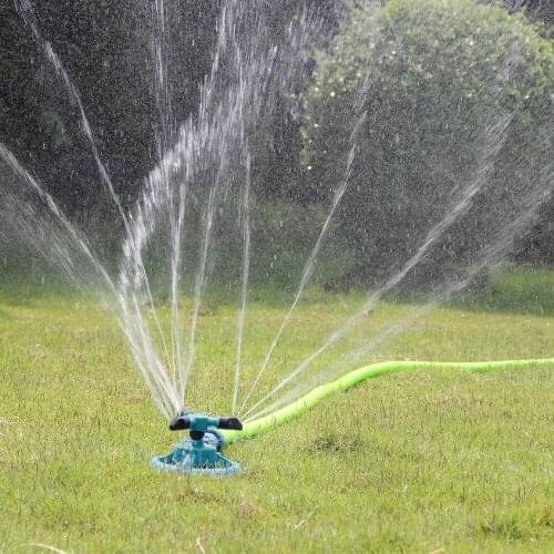 360 Degree Auto Lawn Sprinkler Rotating Nozzle Garden Water Hose Connector Sprinkler Rotary Watering Sprayer Irrigation Device