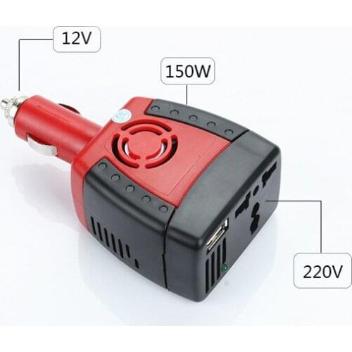 150w car inverter power converter 12v 2.1A to 220v car inverter with u
