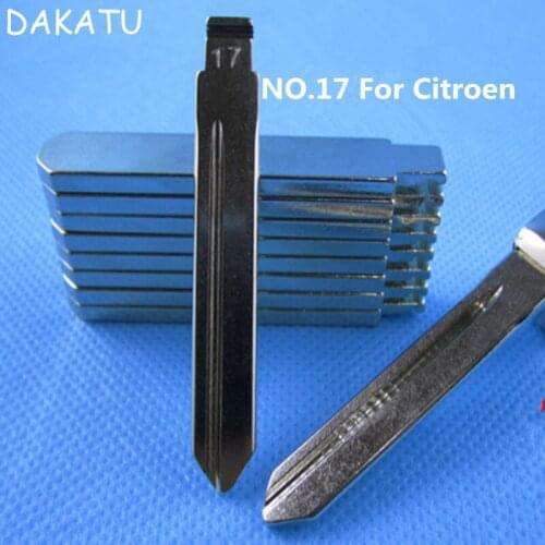 DAKATU NO.17 Car Key Bade For Citroen Elysee Picasso Replacement Flip Floding Remote Key Blade 17# Key Blade