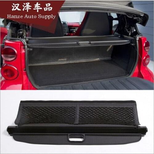 FOR Benz GLK300 Smart Car Cover Car Trunk Baffle Baffle Cover, Trunk Telescopic Baffle Leather Aluminum Alloy Storage Trunk