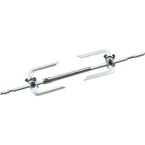 319mm~393mm Length Telescopic BBQ Stick - Rotate Chicken/Meat Grill - Home Kitchen Hotel DIY Barbecue Accessories